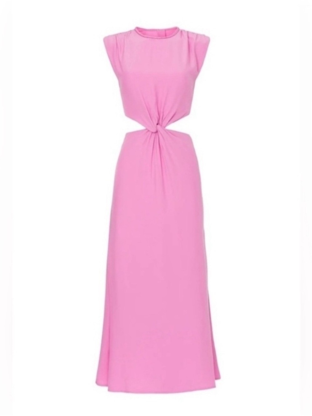 Scotch & Soda Pink Knot-Front Maxi Dress